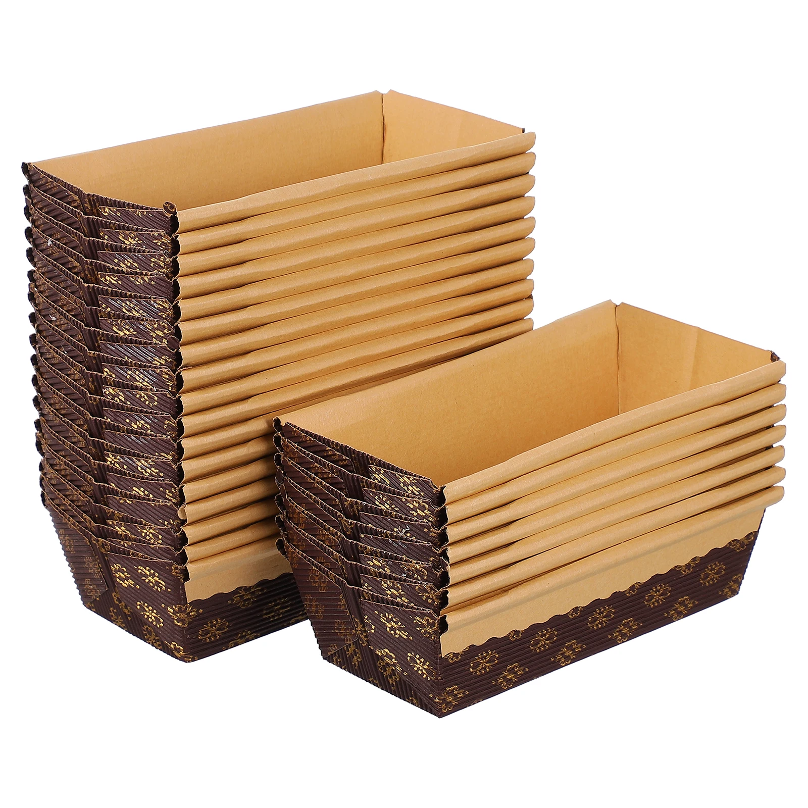 

25pcs Bread Mold Disposable Baking Nonstick Loaf Tray Oven Heat Resistant Uniform Conduction Easy Demold Reusable Cake Pan