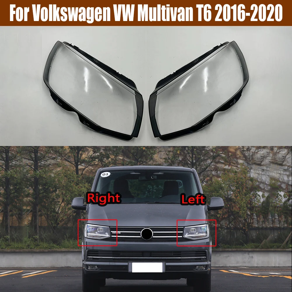 

Чехол для фары Volkswagen VW Multivan T6 2016-2020, прозрачная линза, корпус фары, замена оригинального абажура из плексигласа