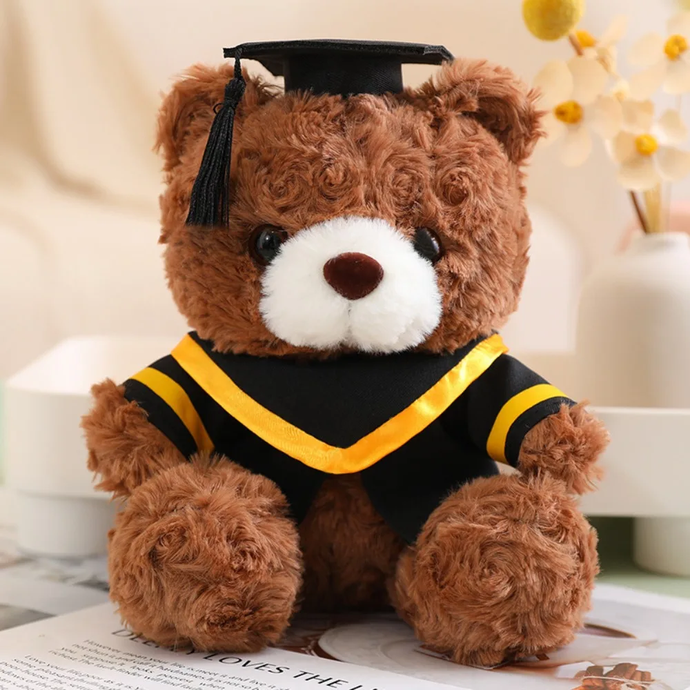 

Cute 23cm Teddy Bear Graduation Gown Graduate Sitting Bear Small Dr. Bear Students