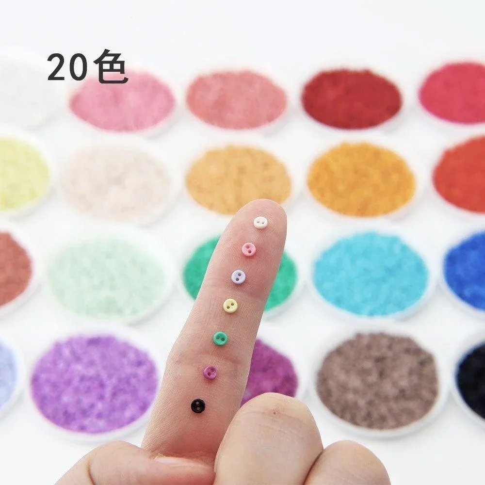 Hot Sale 3mm Mini Buttons Needlework Resin Plastic 2 Holes Button for Cartoon Dolls Clothes Shoes Scrapbooking Sewing Garment