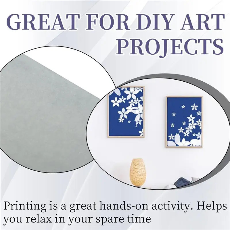 AB33-Cyanotype Paper, 30 Pcs A5 Sun Print Paper Kit, High Sensitivity Sun Print Nature Printing Paper Solar Drawing Pape