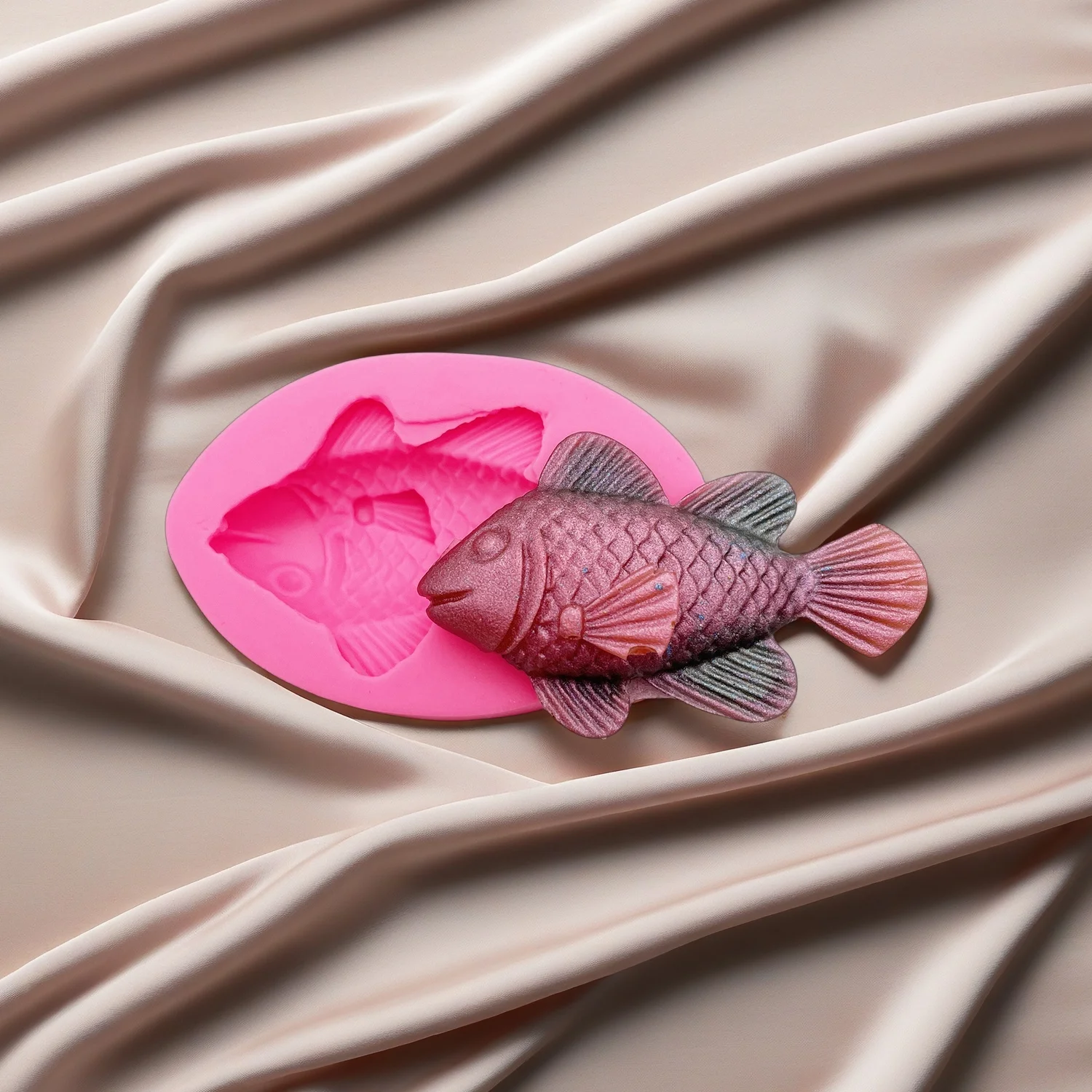 Realistic Fish Silicone Mold for Chocolate Candy Cake Candle Soap Plaster Ice DIY Craft Supplies