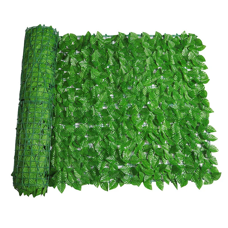 Artificial Plants Ivy Hedge Green Leaf Fence Panels Fake Grass Privacy Fence Screen for DIY Home Garden Decoration Outdoor Turf