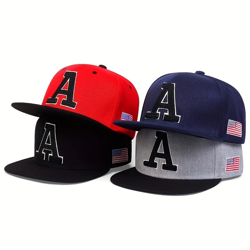 Lettera gotica unisex bandiera americana cappelli HipHop berretti da baseball casual all'aperto uomo donna cappello protezione solare Gorras Hombre