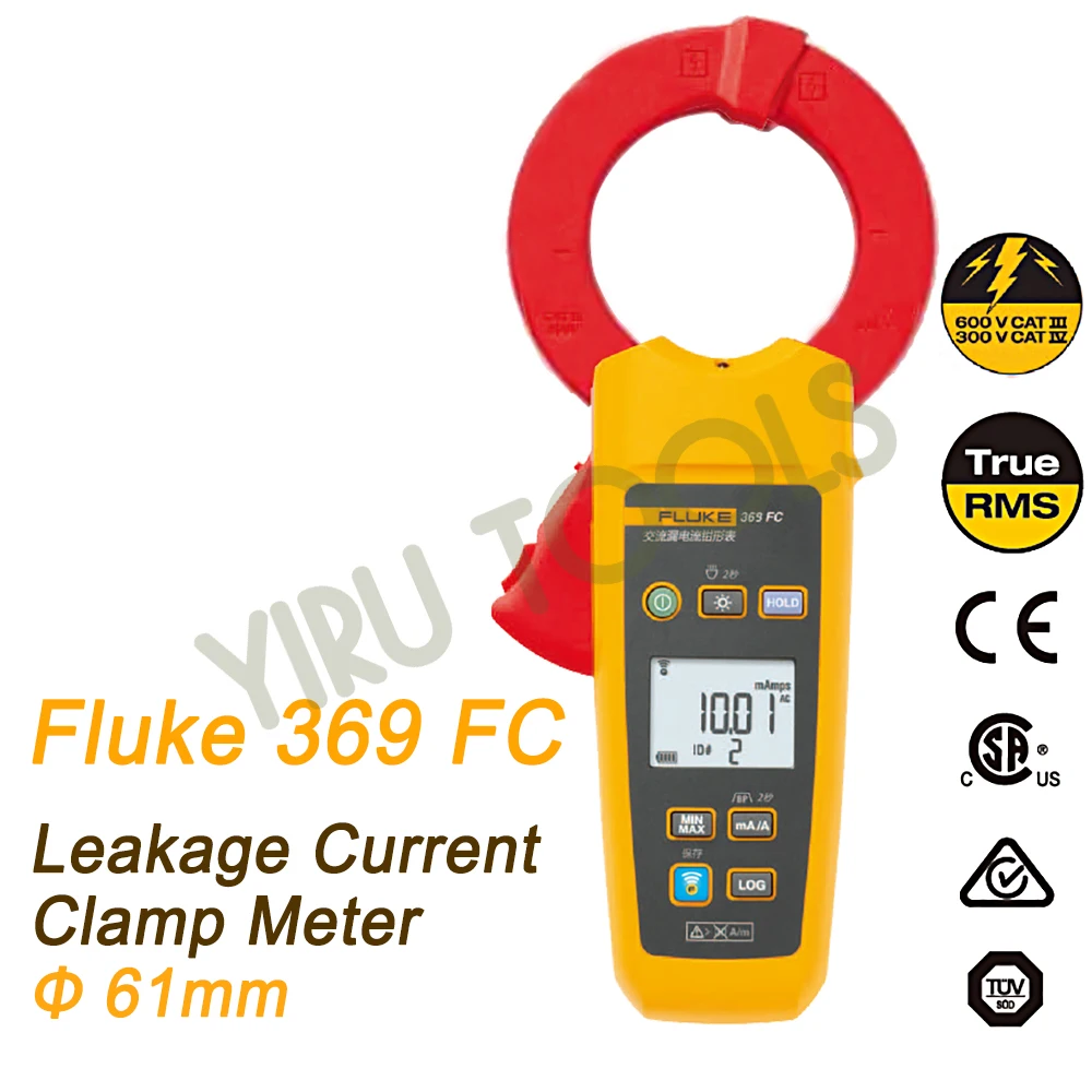 

Fluke 369 FC 61mm Leakage Current Clamp Meter