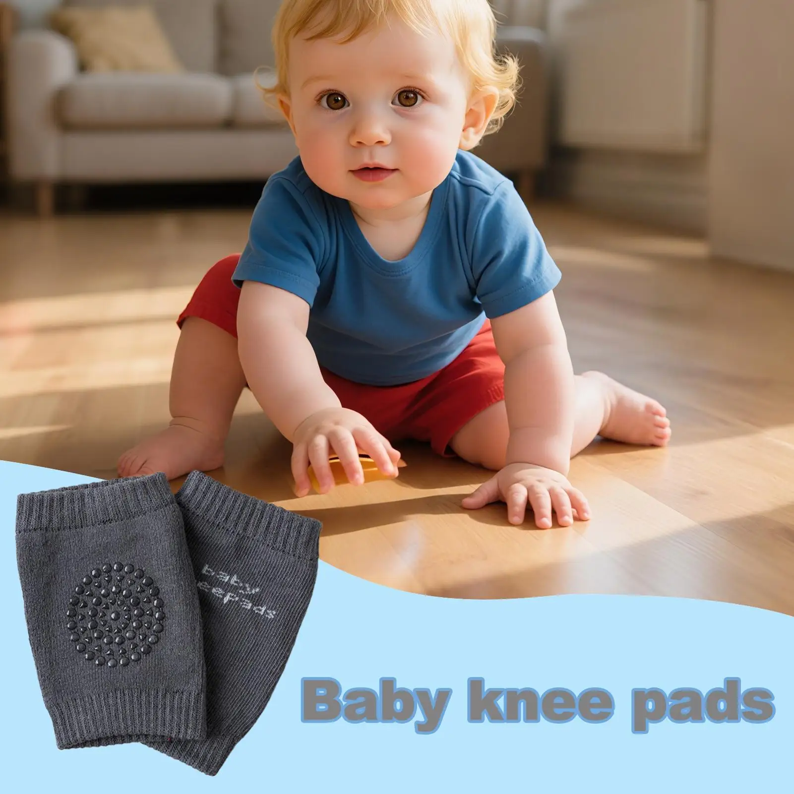 Baby Knee Pads Non-slip Leg Protector For Kids Baby Crawling Breathable Arm Protector For Outdoor Home Daily Practice Travel