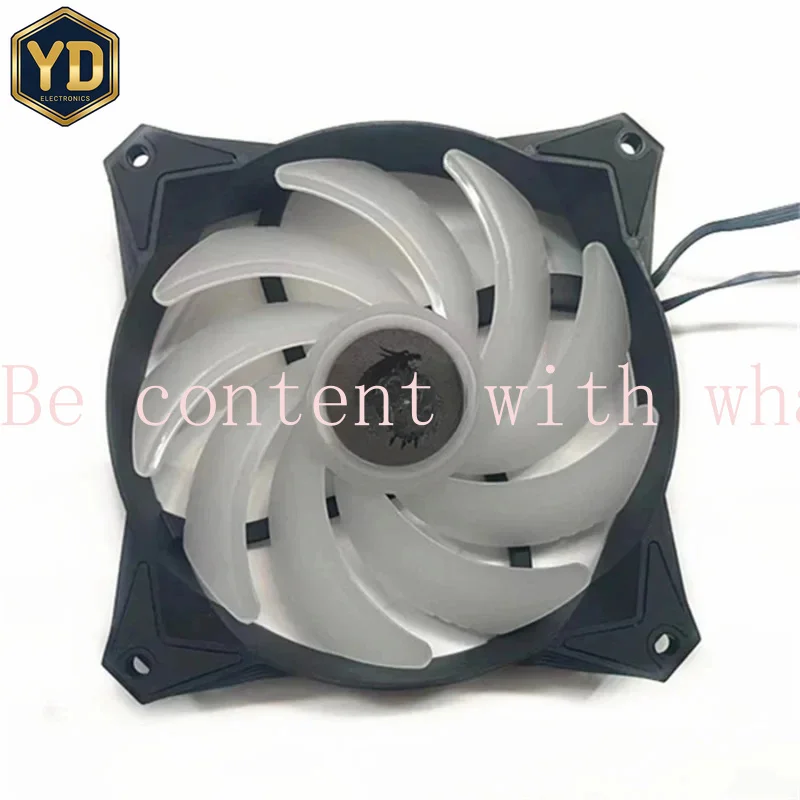 YD RGB APA1225M12 fan PWM range of 1500-2500 RPM FOR MSI MAG CORELIQUID 240R 360R whispering noise Frost integrated CPU Water fa