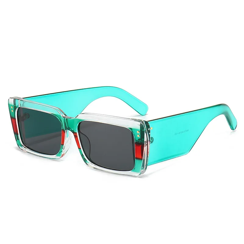 Gafas de sol cuadradas para hombre y mujer, lentes de sol cuadradas con patas anchas, de viaje, UV400, de diseñador de marca Retro de lujo, nuevas