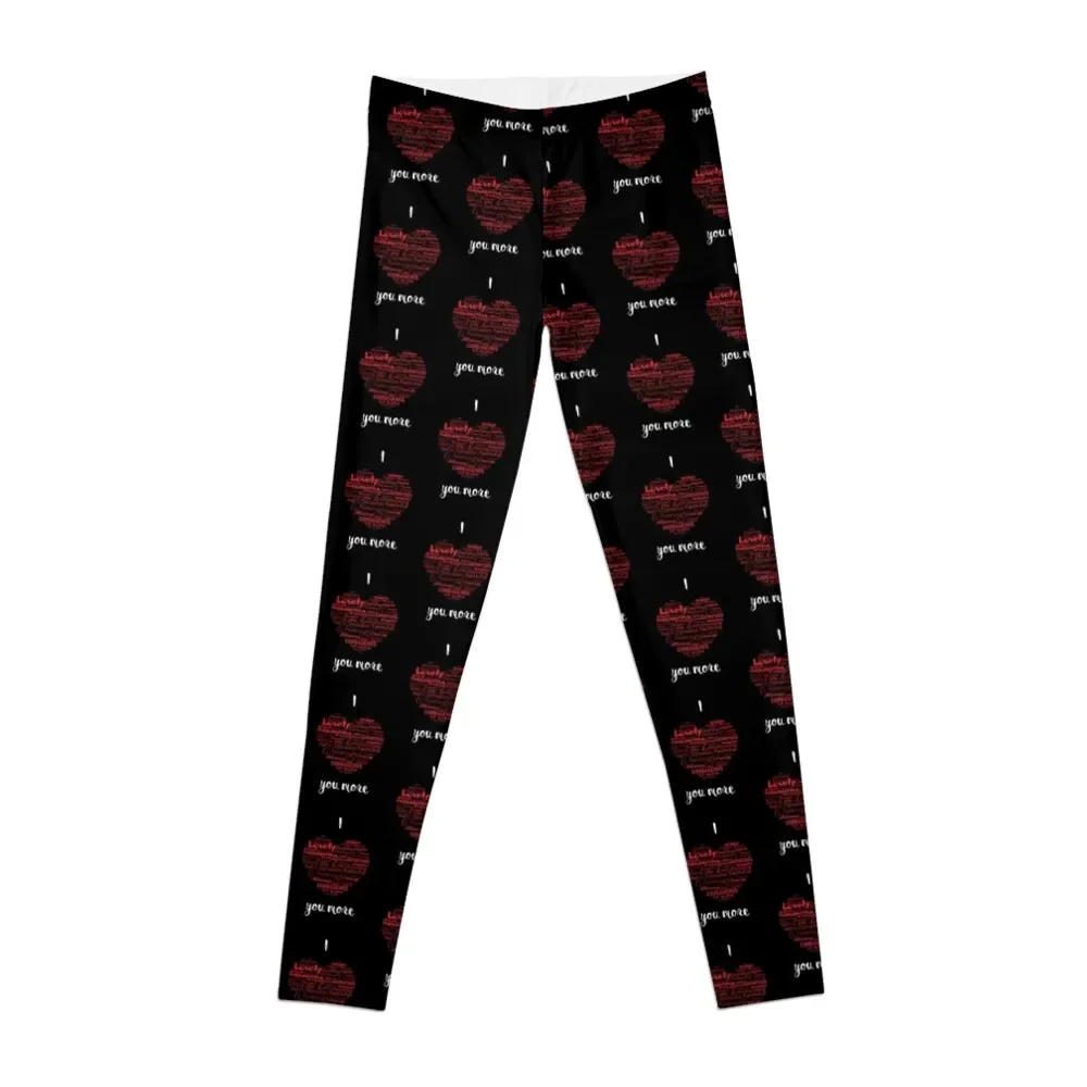 

I love you more Leggings Women's tights sports tennis for flared Womens Leggings