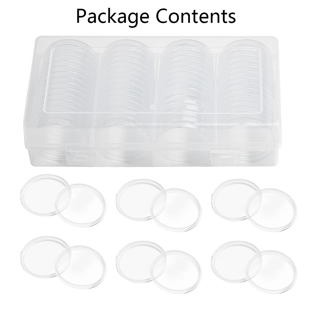 Case Panda Coin Holder Container Transparent Round Capsule Ceremony Gifts Commemorative Money Penny Storage Box