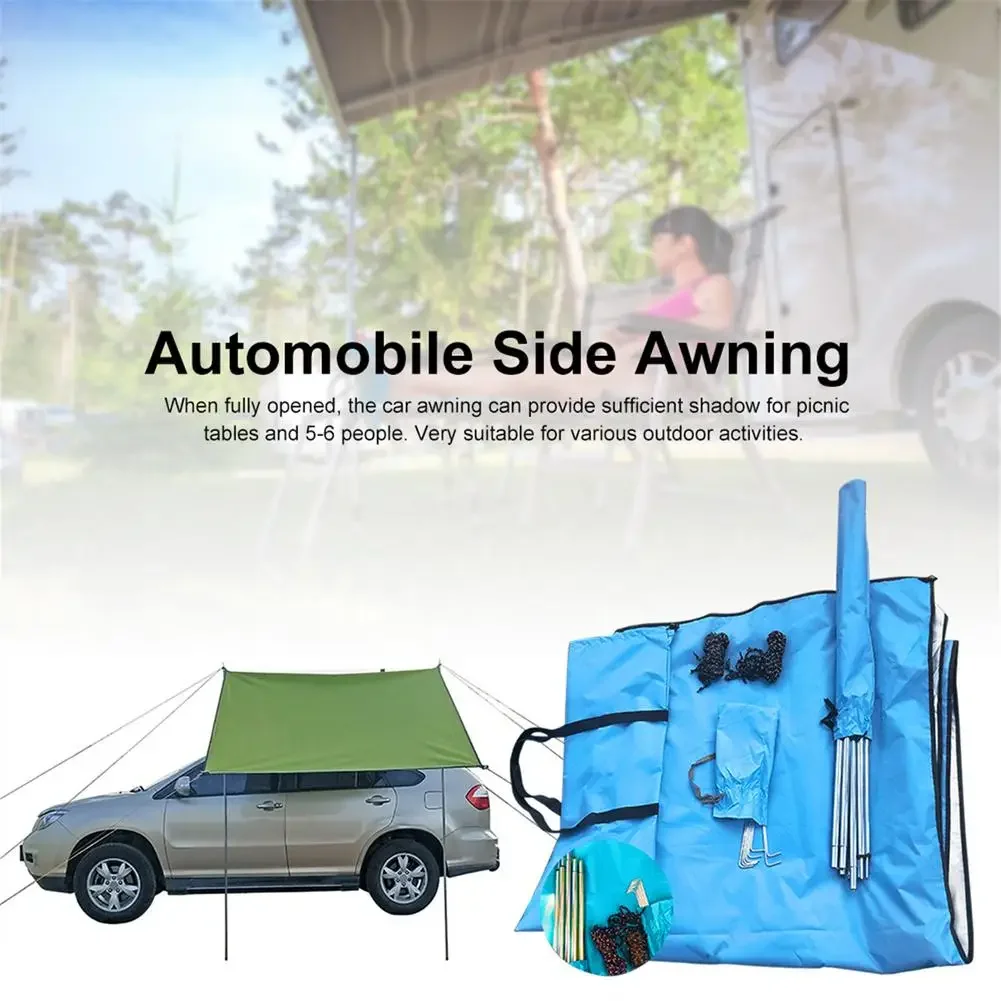 

Car Tent Awning Waterproof Portable Outdoor Camping Tent Car Shade Sunshade Garden Beach Umbrella Travel Rooftop Rain Canopy