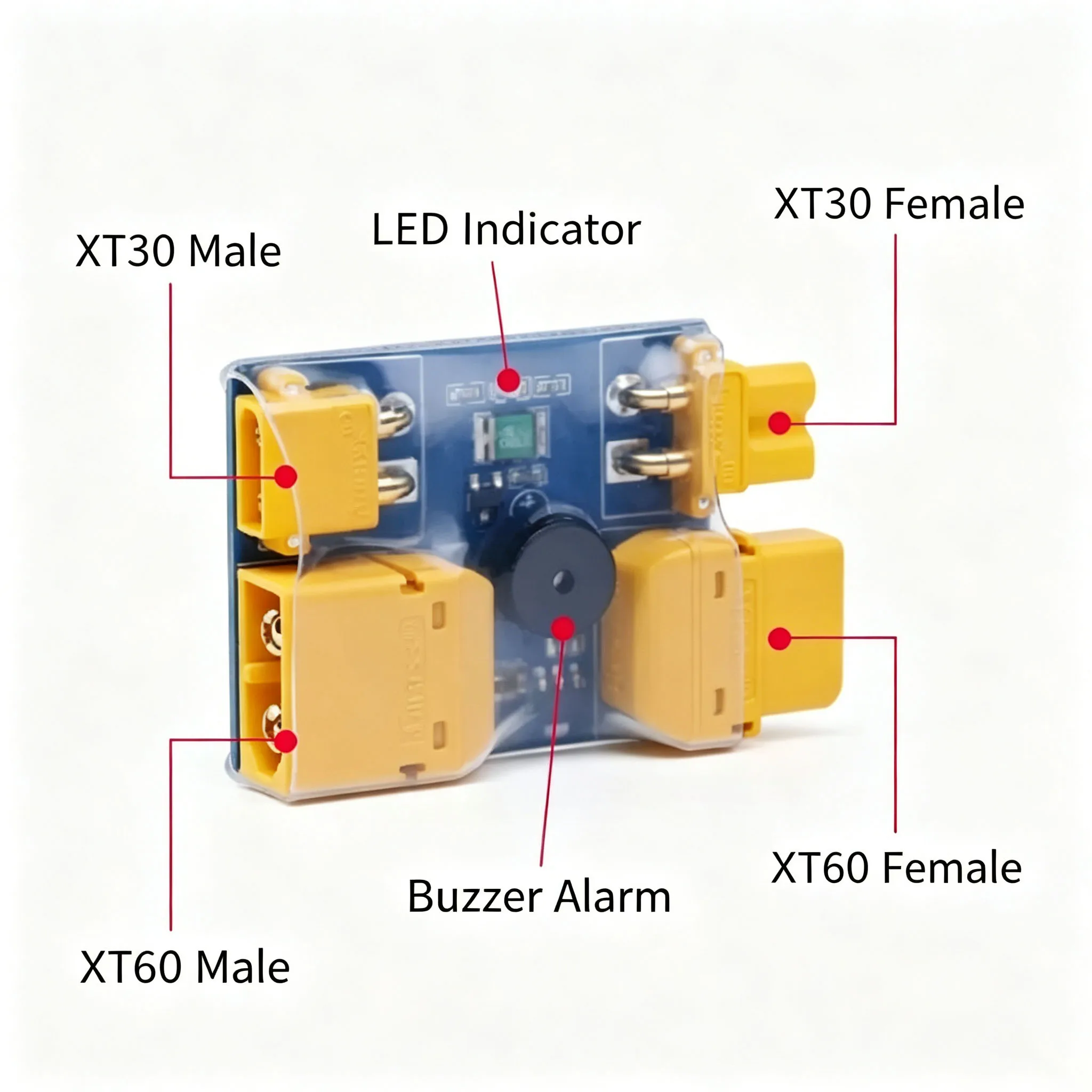 iFlight XT30 XT60 Fuse Anti‑Short‑Circuit Protector, RC FPV Drone Connector For Installation Test