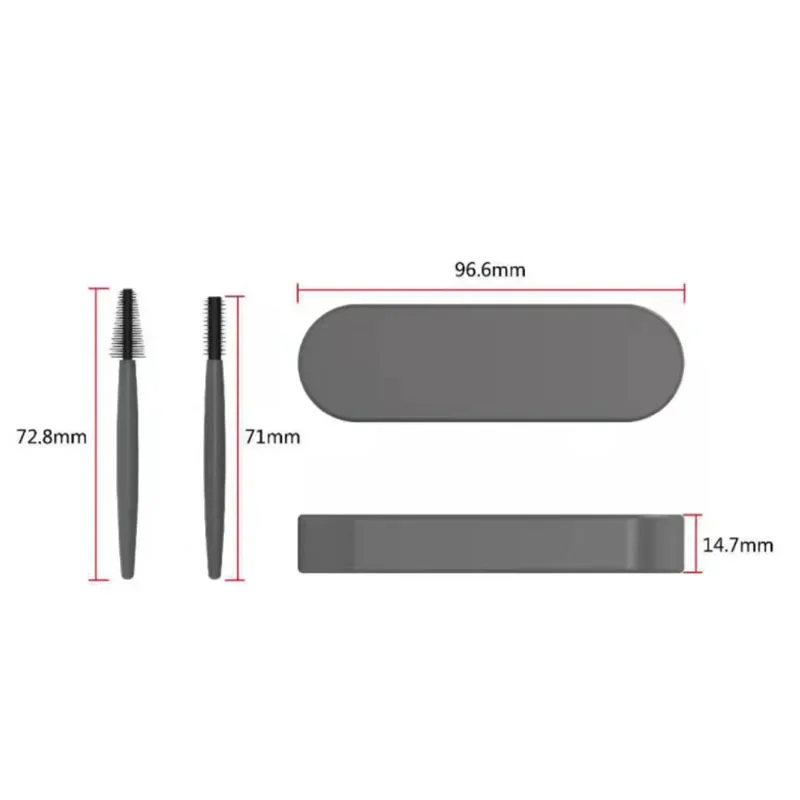 رمش فرشاة عصي الماسكارا فرشاة صغيرة رمش تمديد لوازم رمش يشكلون فرش قابلة لإعادة الاستخدام سيليكون الحاجب لاش فرشاة #4