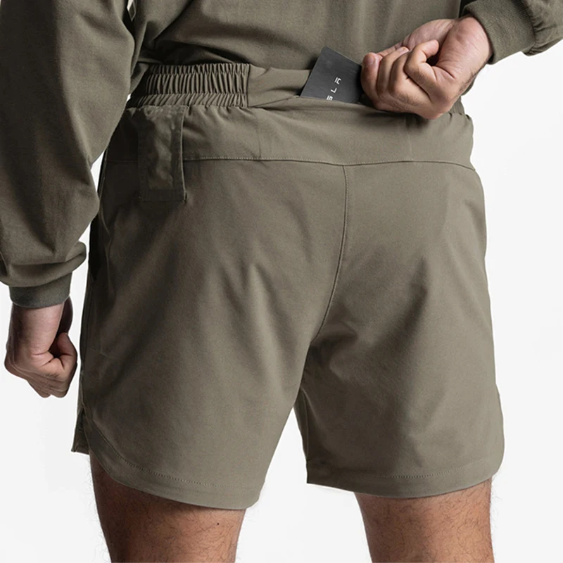 

2026 Summer New Gym Jogging Exercise Shorts Men's Sports Fitness Quick-drying Multiple Pockets Running Shorts Men Casual Shorts