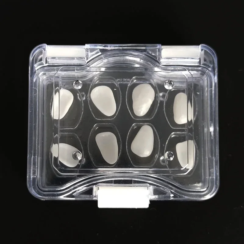 Dental Veneers Box All Ceramic Pretreatment Patch +Tooth Film Covering Storage Box Flushable Lab Tools Dentistry Accessories