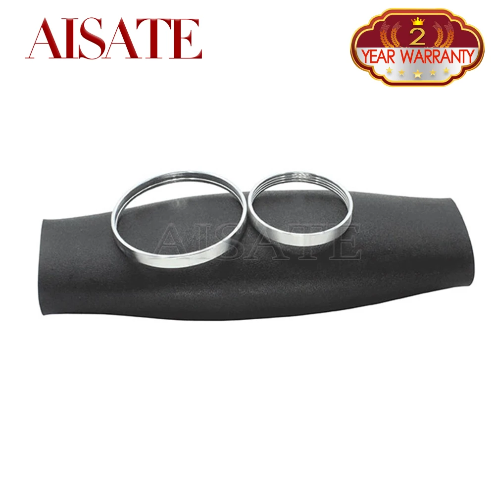 For BMW 5 Series Touring E61 Rear Left/Right Air Suspension Spring Bag Rubber Sleeve + Crimping Rings 37126765602 37126765603