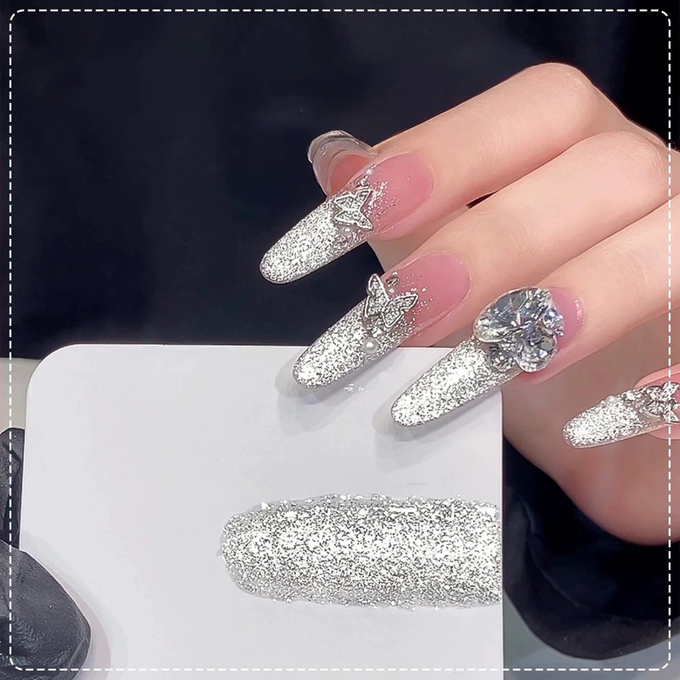 1 pçs psk 2025 novo popular glitter branco elf olho de gato gel unha polonês brilhante platina flash olho de gato esmalte suprimentos para unhas