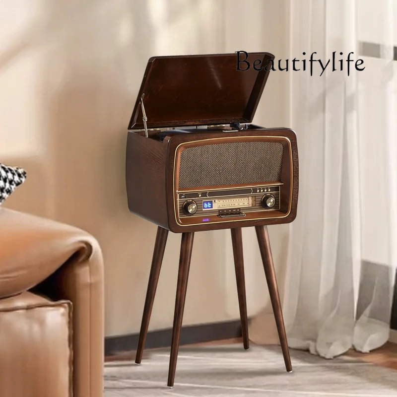 

Retro phonograph floor-to-ceiling integrated LP vinyl record player old-fashioned cafe homestay bluetooth speaker