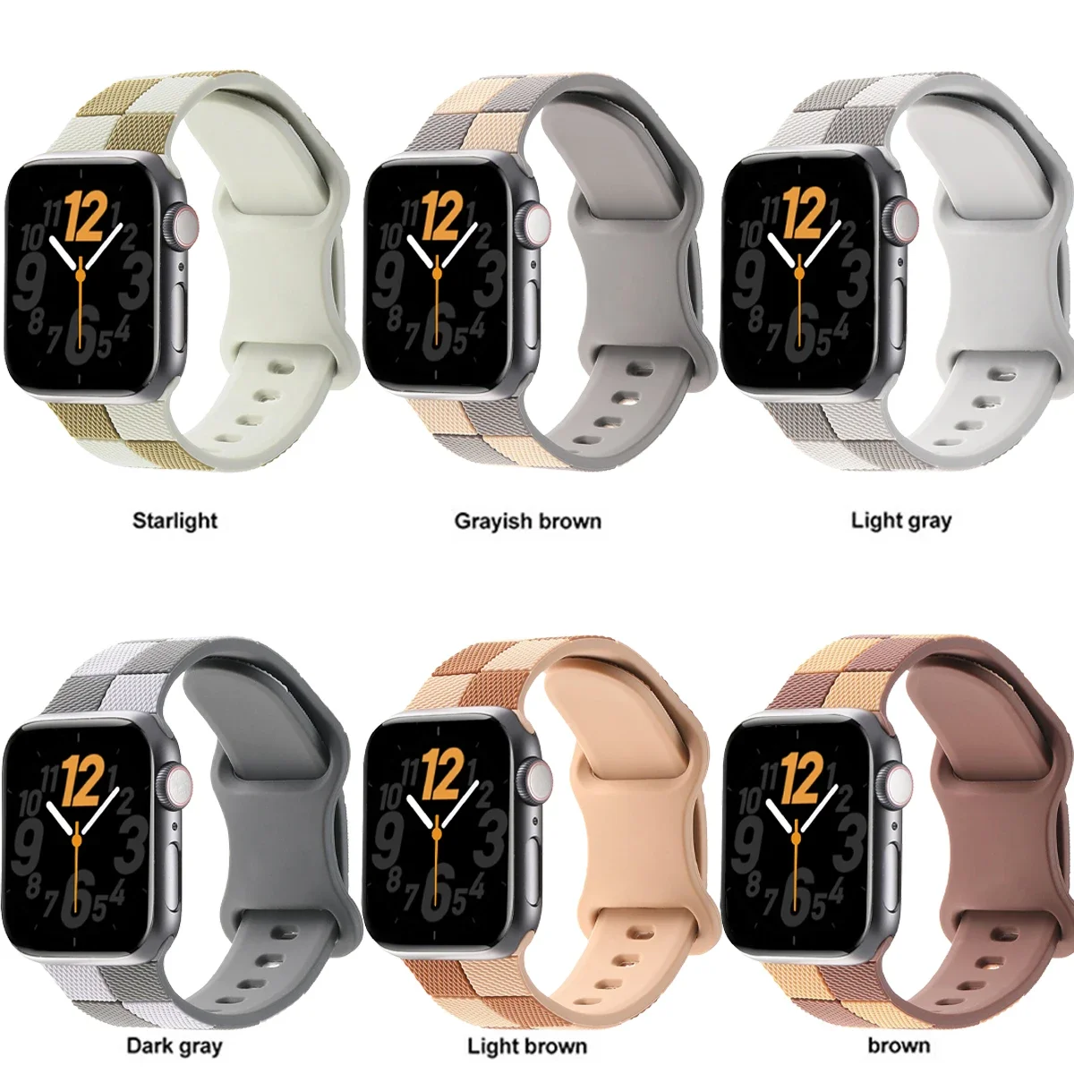 สายซิลิโคนสําหรับ Apple Watch 46 มม.44 มม.45 มม.40 มม.41 มม.42-38 มม.สร้อยข้อมือกีฬาสําหรับ iWatch Series 10 8 7 6 5 4 Ultra 2 49 มม.