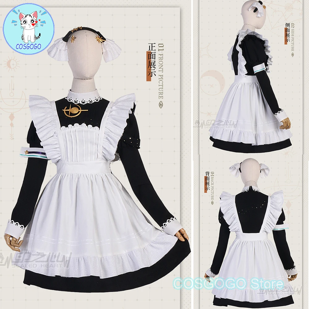 

Reverse:1999 Voyager Cosplay Costume Halloween Outfits Game Clothing Women Maid Clothes