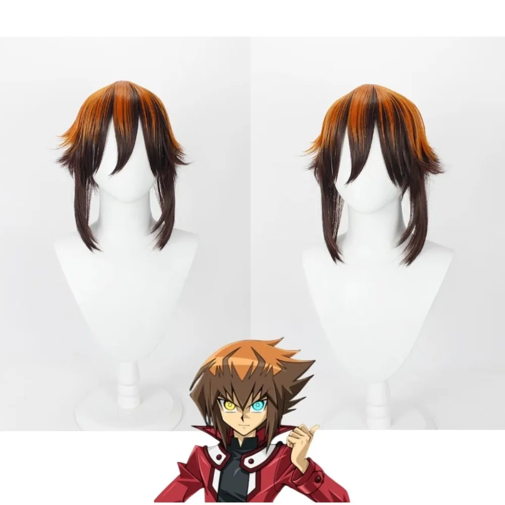 

Yu Gi Oh GX Jaden Yuki Cosplay Wig Spiky Two Tone Brown Hair