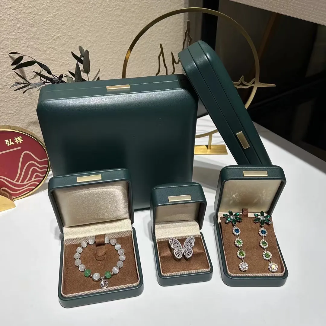 Light Luxury Microfiber Sheepskin Jewelry Box Premium Export Suede Suede Inner Bracelet Bracelet Necklace Ring Box Premium