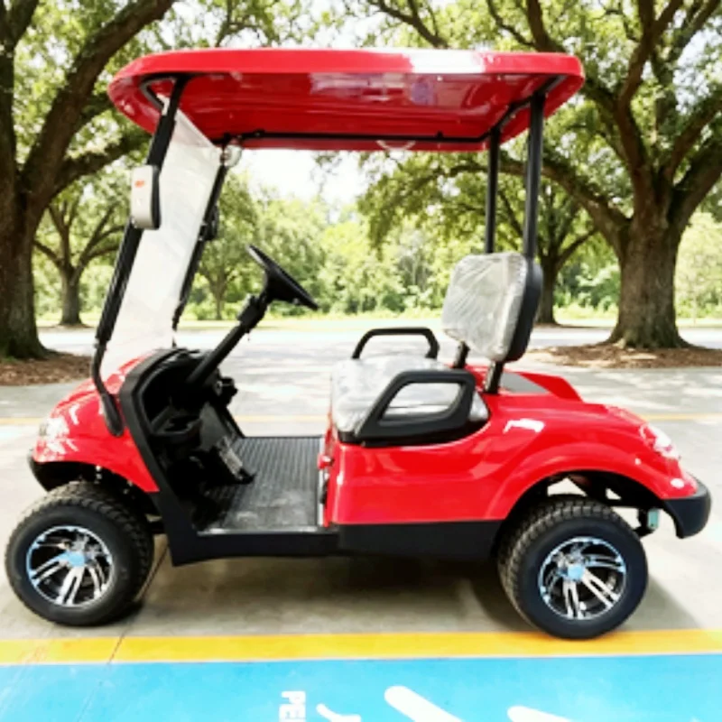 New Design Electric Golf Cart 4KW 5KW Motor Electric Golf Cart Luxury 2 Seats 60V Golf Hunting Cart With 12-Inch Off-Road Tires