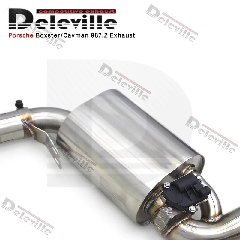 Escape Catback voor Porsche Boxster/Cayman 987.2 2.7/2.9/3.4 2008-2012 Upgrade Rvs Uitlaatpijp Achter Uitlaat Systeem