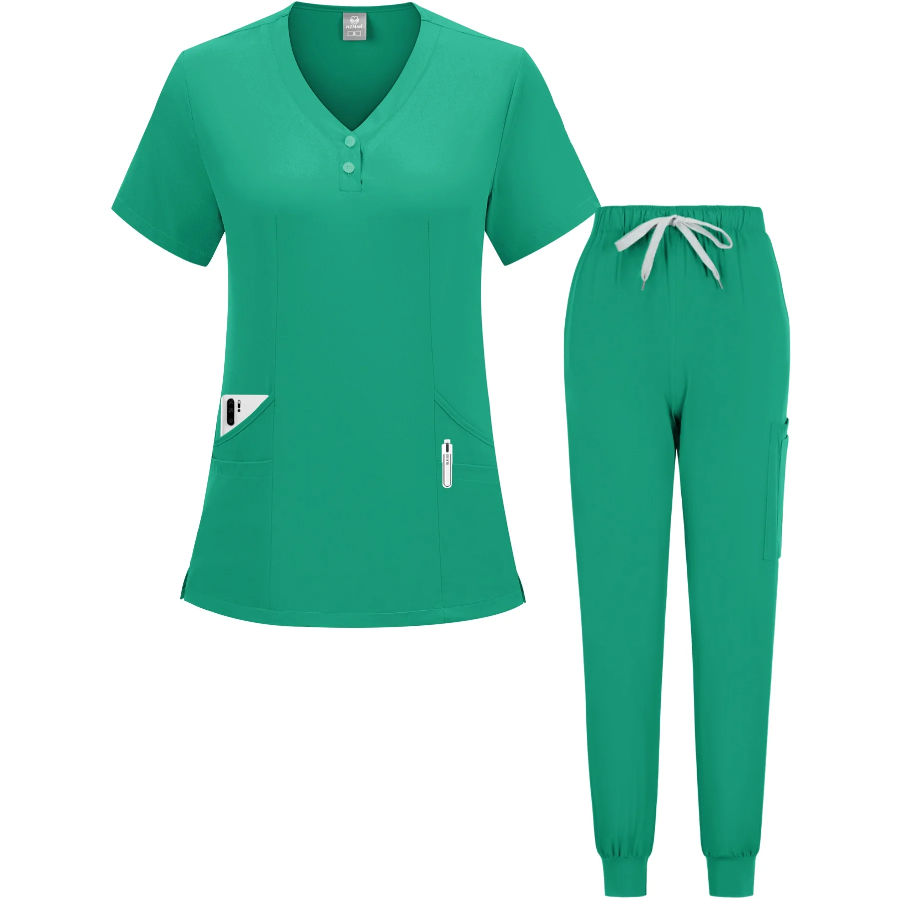 Enfermeira Médica Uniforme Set, Spa Workwear, Esfoliantes Médicos, Uniforme Hospitalar, Cirurgia Dentista Macacão, Spa Clínica Beleza Trabalho Desgaste