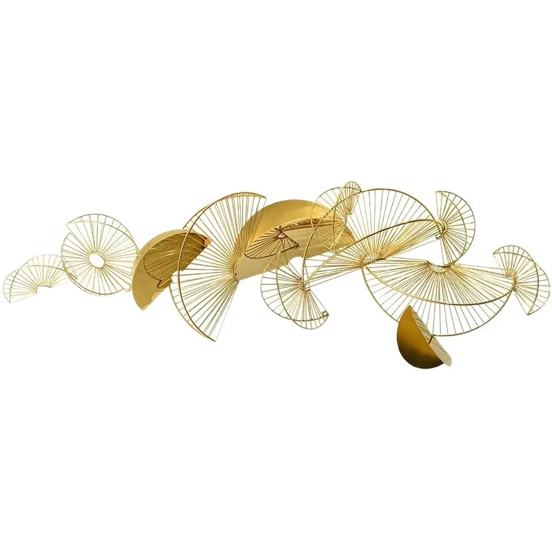 

Customized new Chinese metal wall decoration, living room, hotel model room, wall decoration pendant, stainless steel iron wall