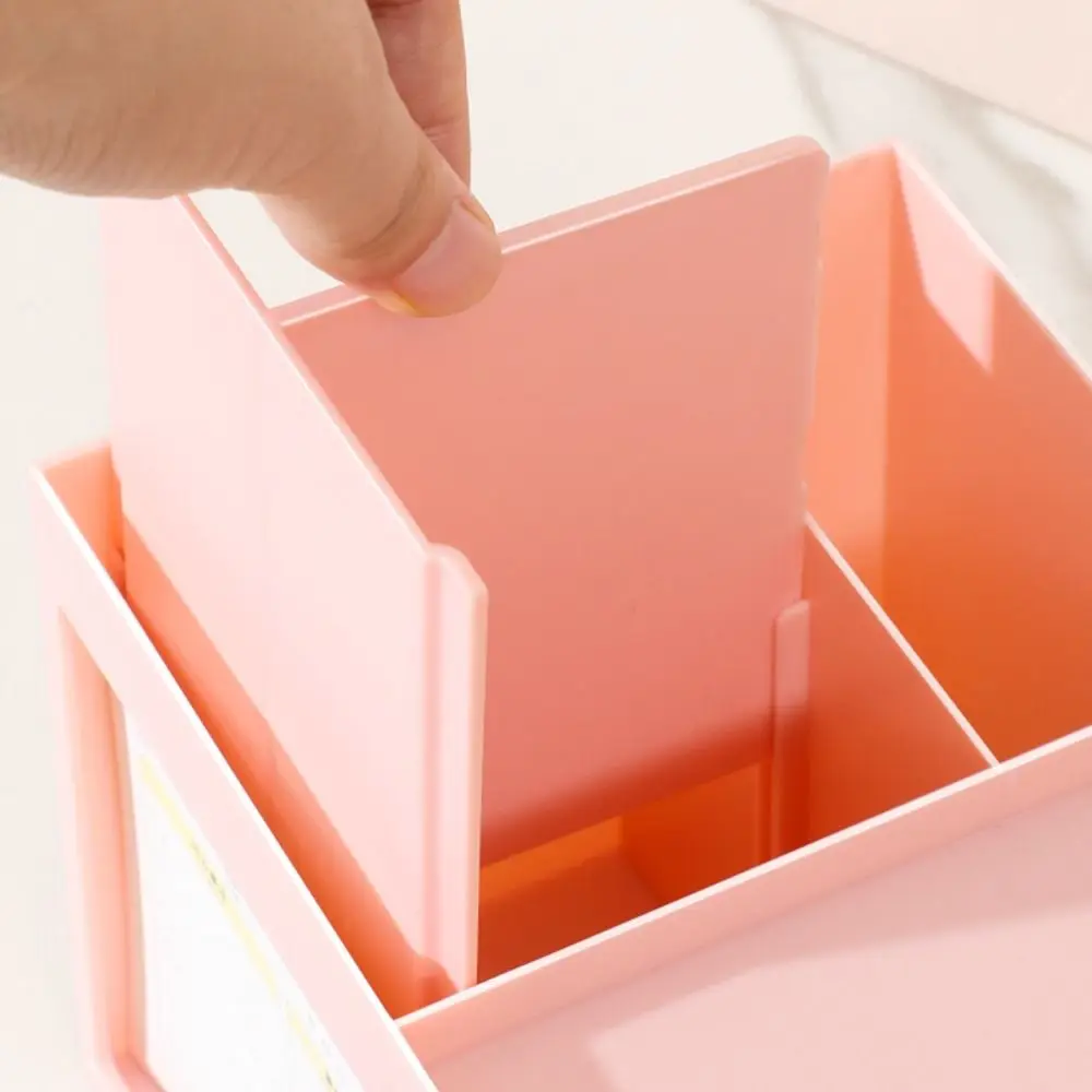 

Sturdy Rabbit Handle Pen Holder Drawer Detachable Pencil Storage Box Cute High-capacity Stationery Organizer Office