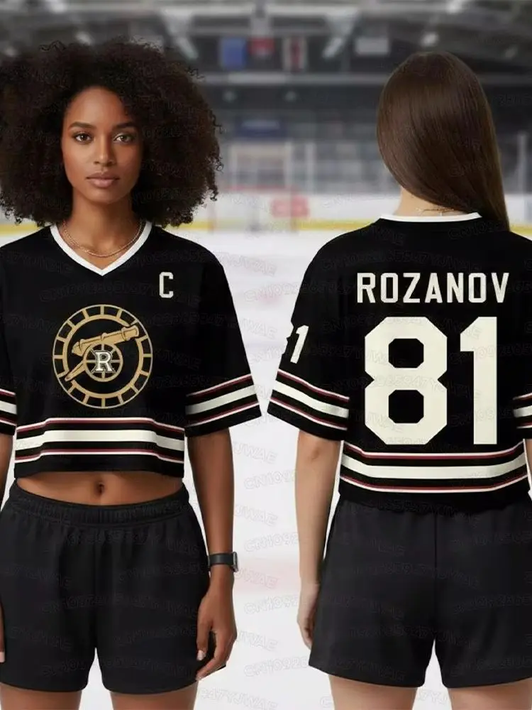 Women's Short Sleeve T-shirt Heated Rivalry Cheerleaders Crop Top Football Jersey ROZANOV & HOLLANDE view 6
