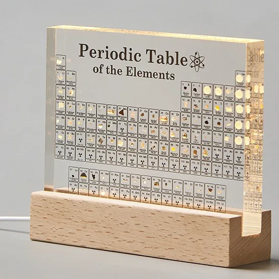 

Practical Periodic Table Elements Desktop Ornament Educational Learning Display Gift Study Room Chemistry Enthusiasts Students
