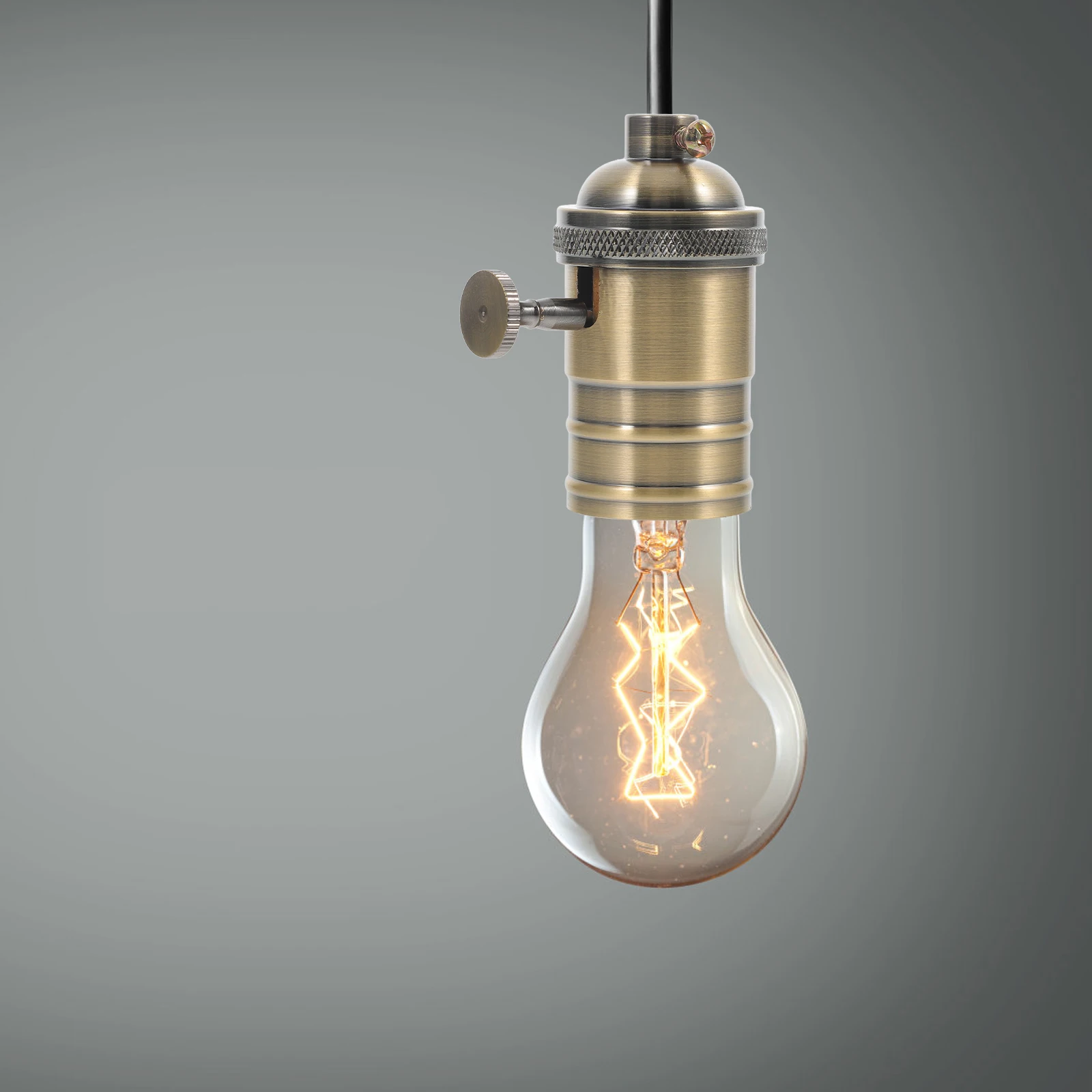 

E26 E27 Metal Lamp Holder Vintage Bulb Light Bulb Plug Base DIY Repair Kit Light Base Sturdy Lamp Parts Durable