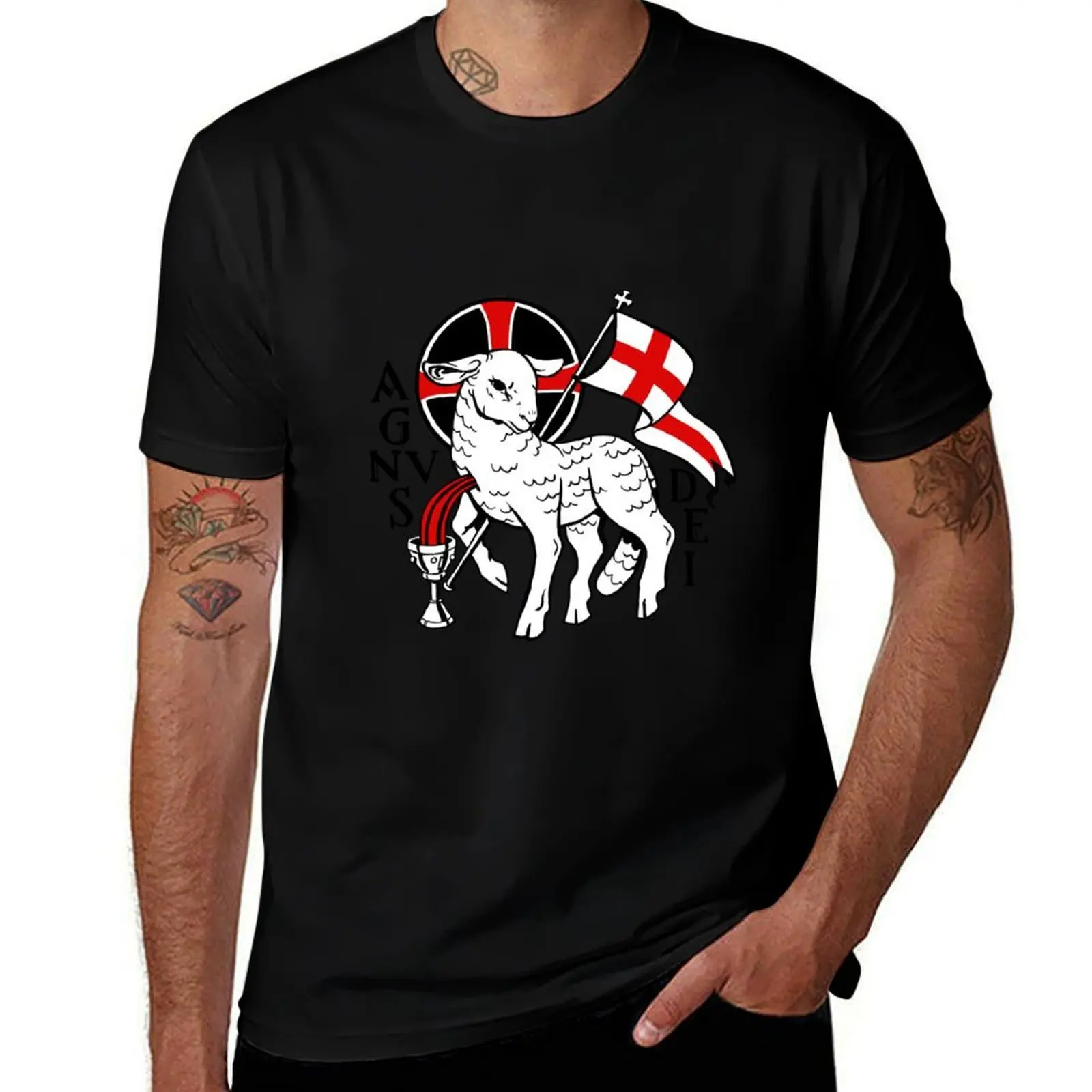 

Agnus Dei - Lamb of God T-Shirt t shirts for man graphic vintage T-Shirt