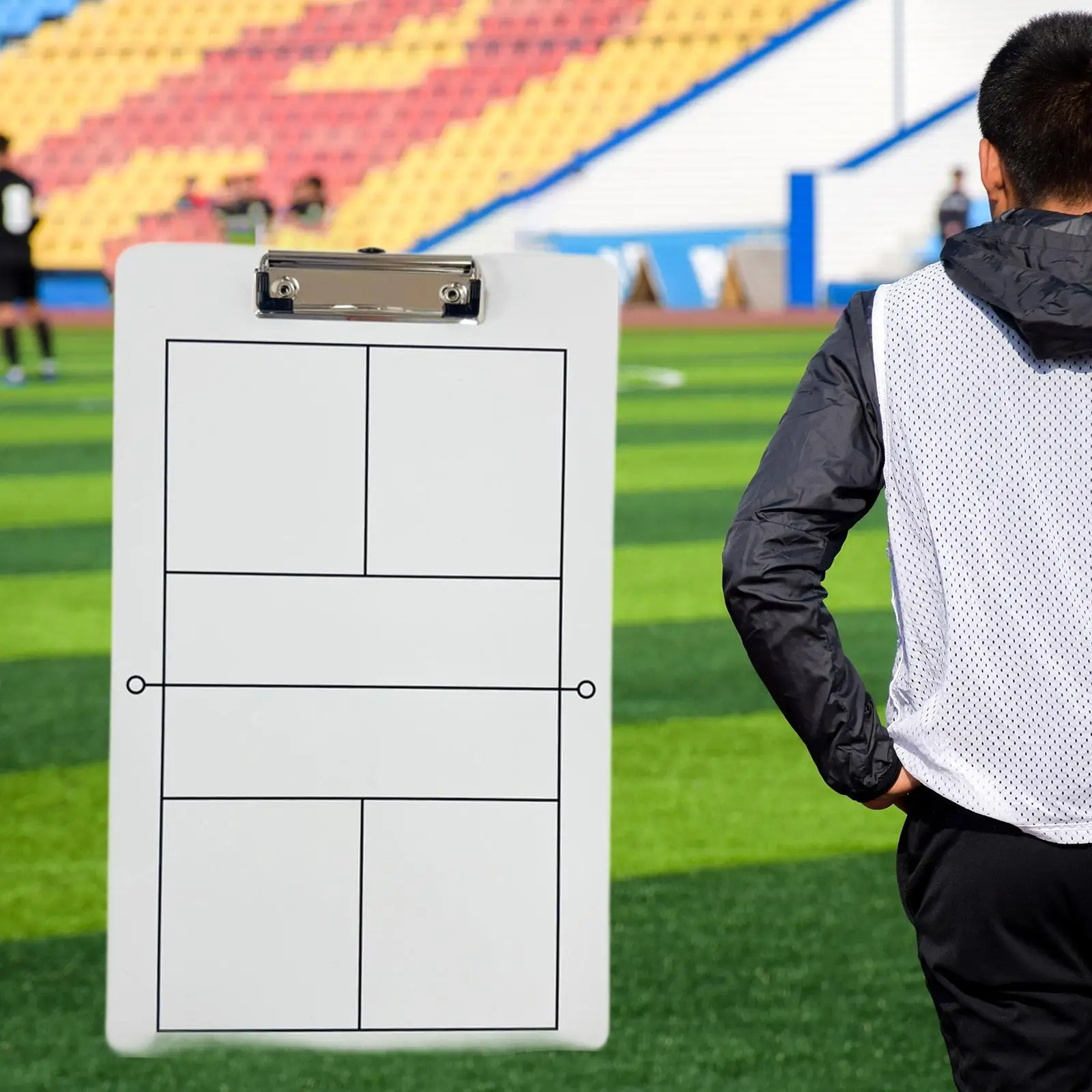 Ice Hockey Board Outdoor Rewritable Coaching Tool Demonstration Board Portable Game Plan Demonstration Coach Strategy Board