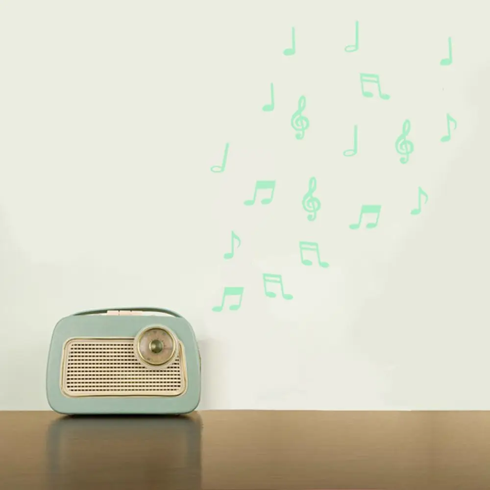 

Home for 's Wall Decor Glow In The Dark Luminous Musical Note Wall Stickers