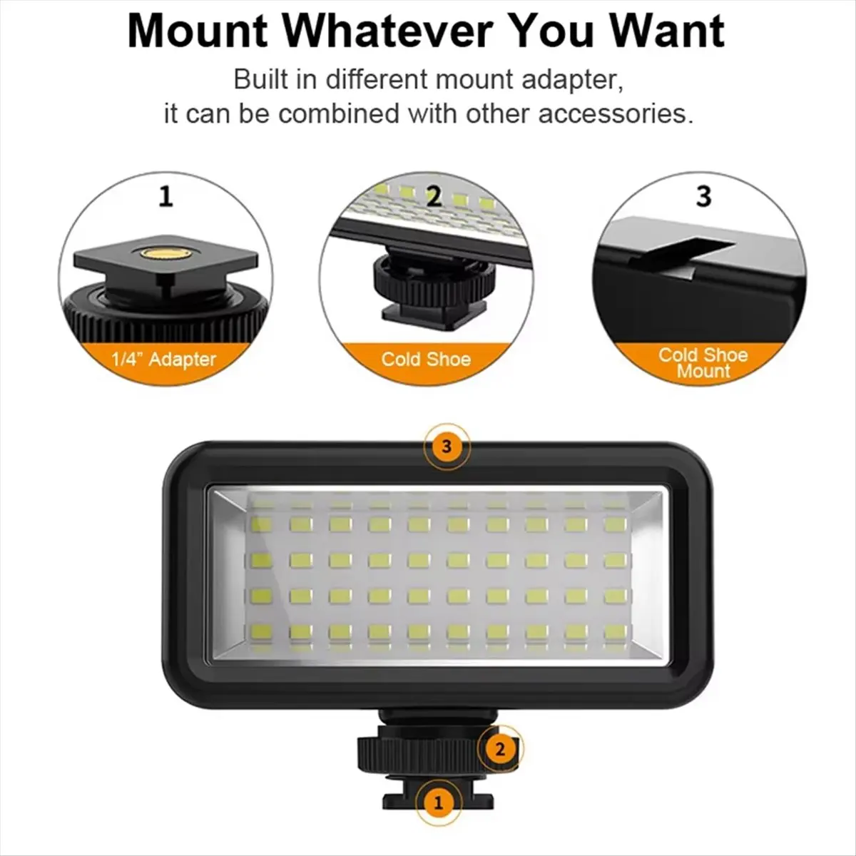 أفضل إضاءة مقاومة للماء فيديو مصباح غوص تحت الماء التصوير مصباح ل GoPro 11/10 Sjcam Yi DJI Osmo كاميرا عمل الهاتف المحمول #2