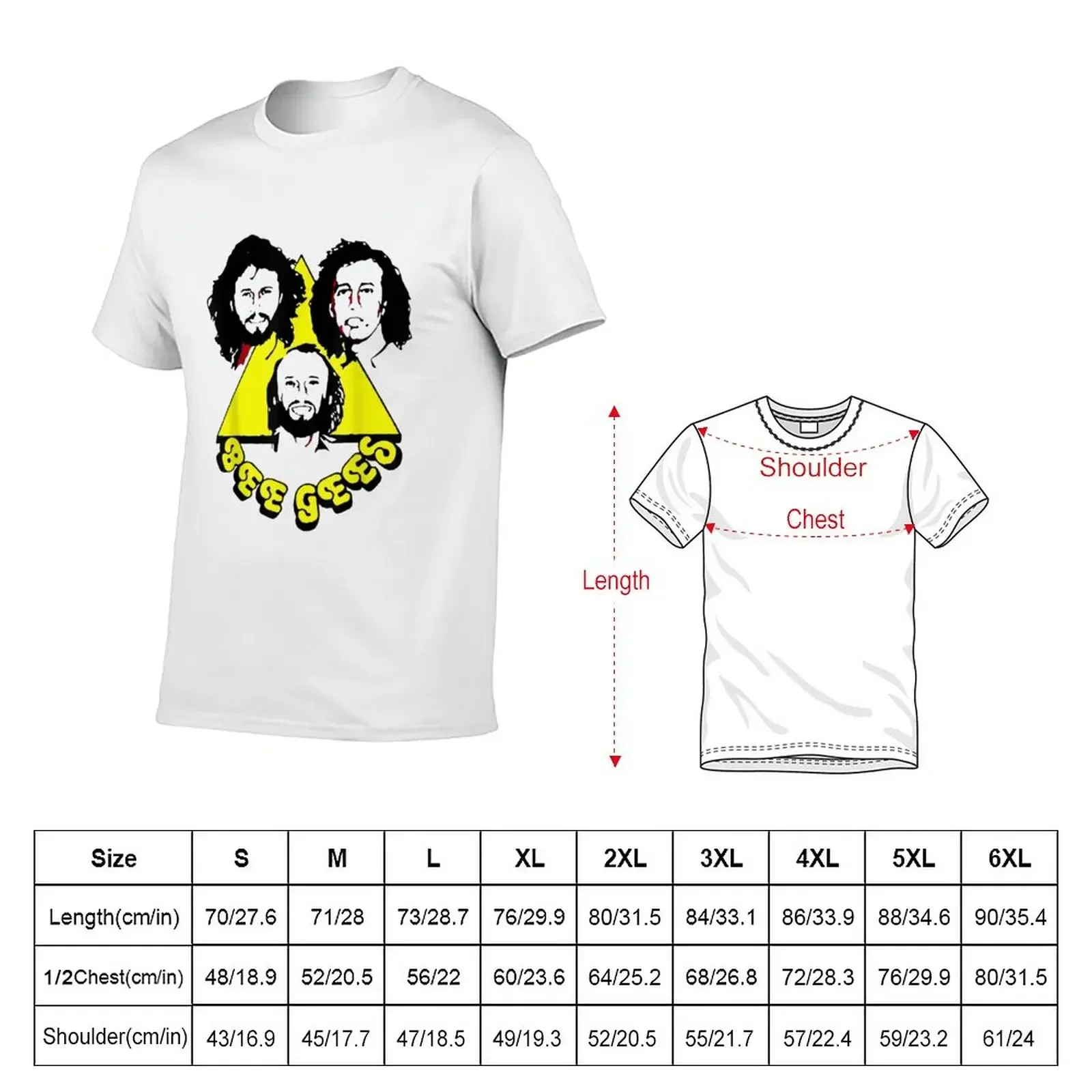 Retro Bee Tees Gees Cartoons FanArt T-Shirt oversized graphic tee summer top customizeds vintage t shirt men