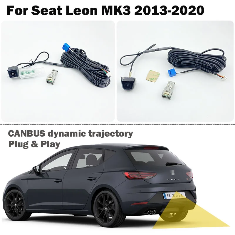 Car Reversing Rear View Camera for Seat Leon MK3 5F FR LE 2013 - 2020 With Canbus Dynamic Trajectory Accessories Plug & Play
