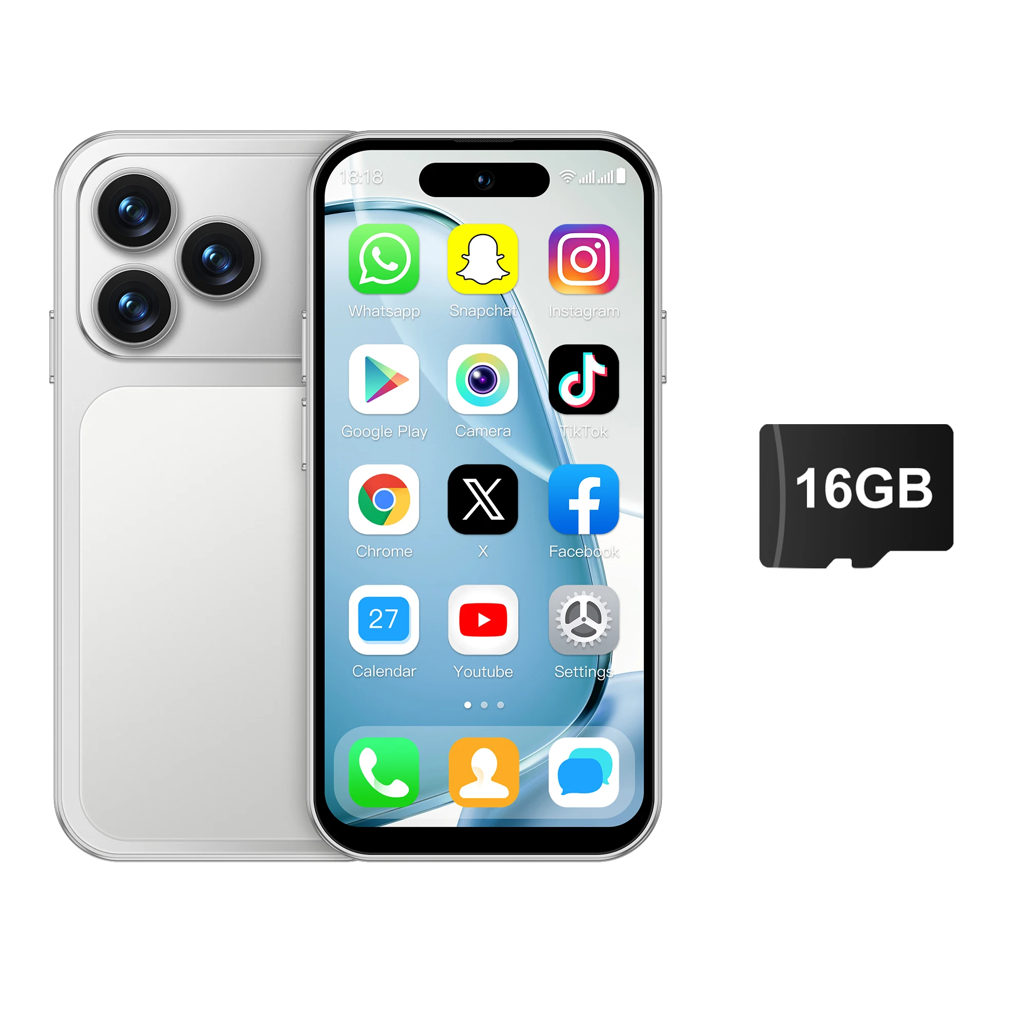 2026 NIEUWE SERVO 4G Mini Smartphone 4.0" Scherm Android 12 OS 2GB RAM 16GB ROM Play Store WiFi Kleine Smartphones Dual SIM Standby