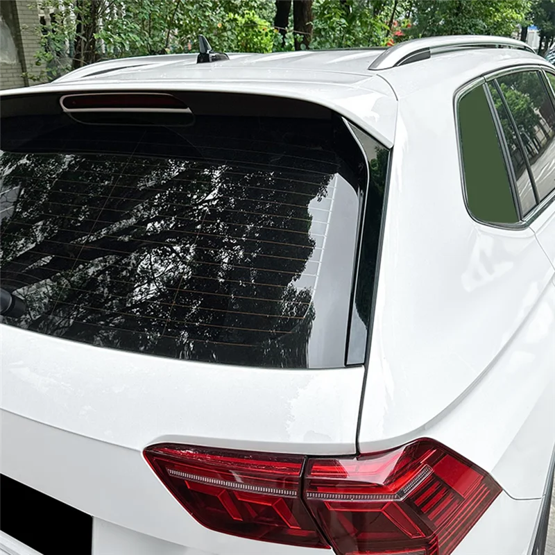Stabil-Für VW Tiguan MK2 R-Line 2017-2023 Helle Schwarz Auto Heckscheibe Spoiler Seite Flügel Abdeckung Trim auto Zubehör