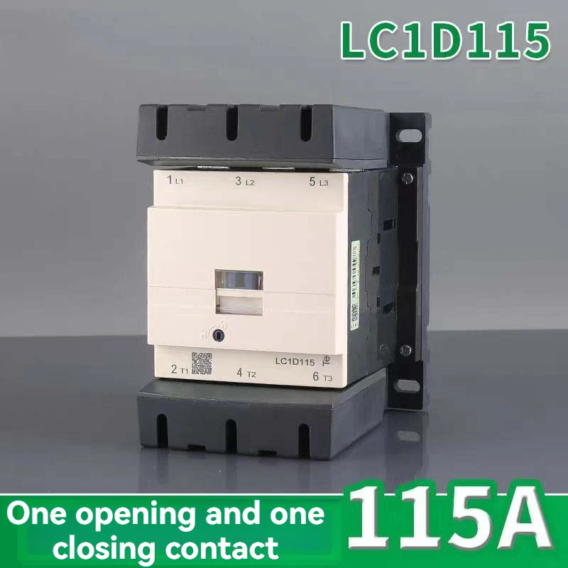 110V 220V 380V AC contactor 3-Phase DIN Rail Mount Contactor LC1D115