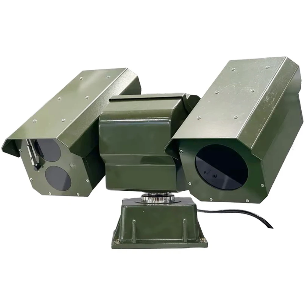 Câmera grande angular de segurança PTZ térmica de longo alcance Pan-Tilt 10km Detecção de veículos -35 ° C +65 ° Detecção de movimento C