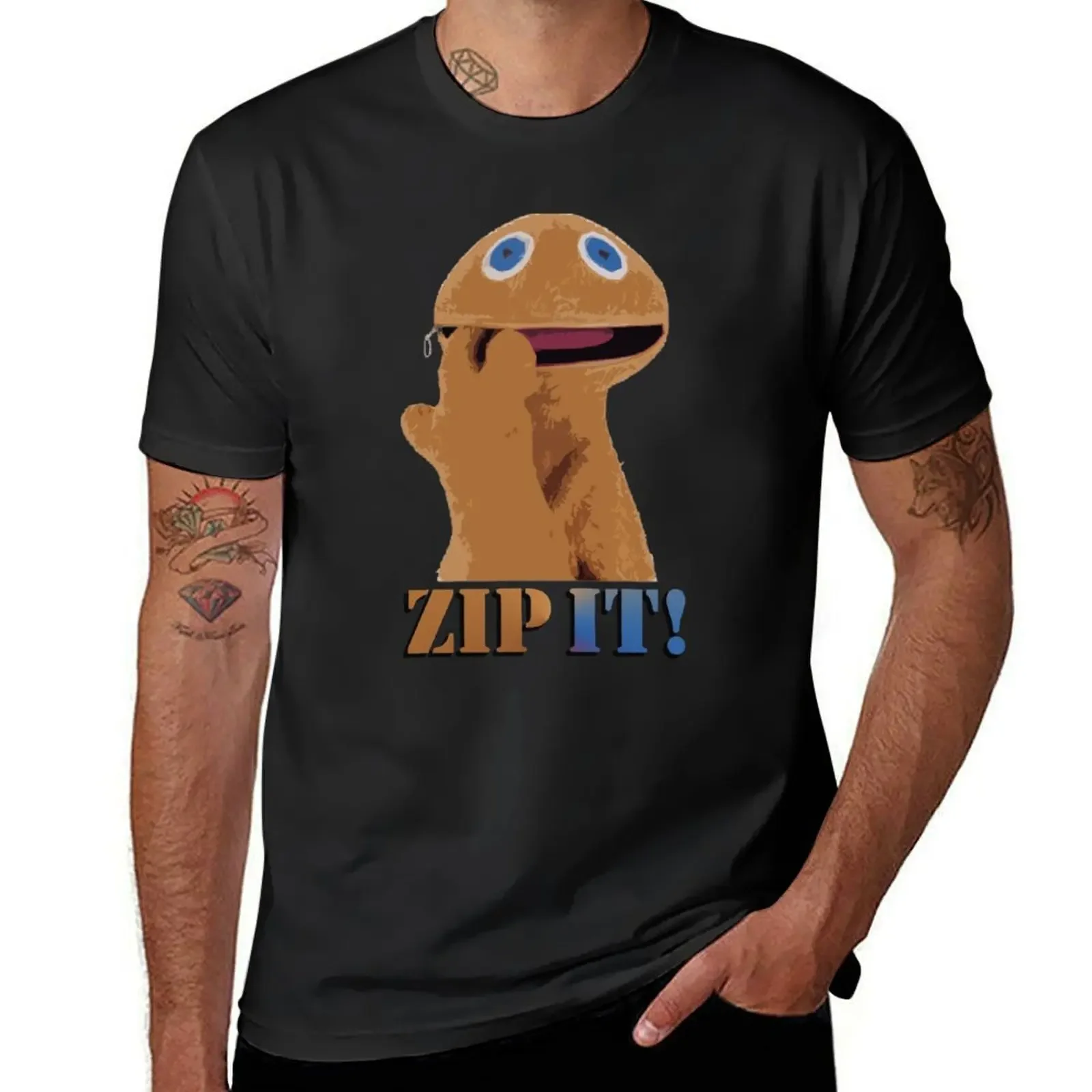 

Zip It! T-Shirt T-shirts oversize hippie clothes korean fashion shirts graphic tee men