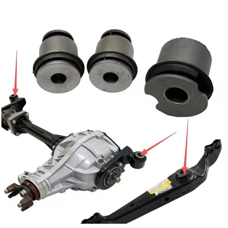 

3Pcs Front Differential Bushing Support Axle Bushing Mounting Fit For Hummer H3 H3T OE:15773961 25872770 15856421 15856422