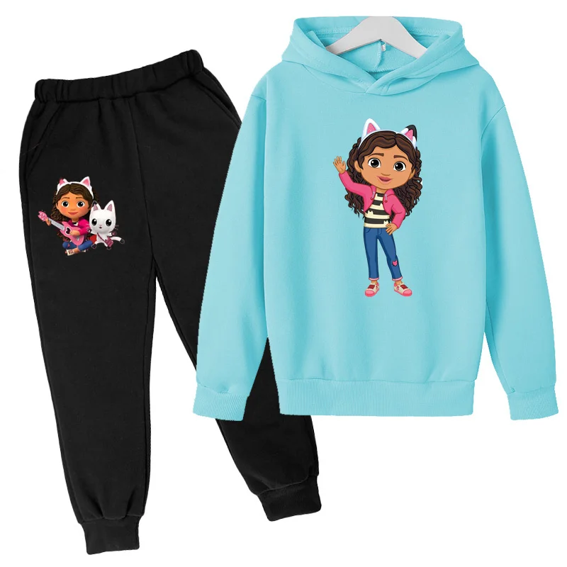 Fall/Winter 2024 Kids Sports Hoodie Set Top + Pants Casual Charming Coat Sunshine for Boys and Girls Ages 3-13 Gifts for Kids