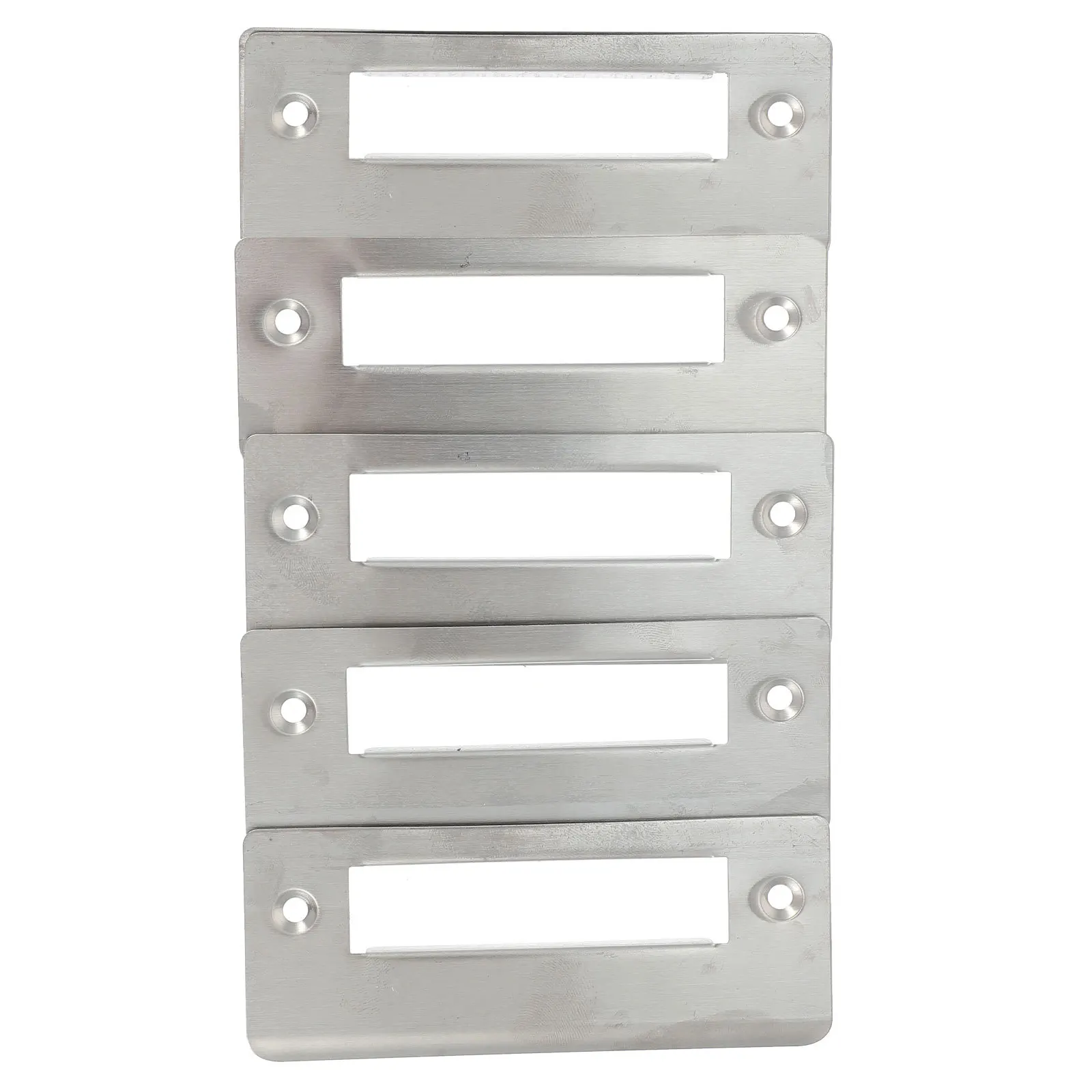 

5Pcs Stainless Steel Door Strike Plate Security Reinforcement Combo Latch Deadbolt Replacement Jamb Repair Kit