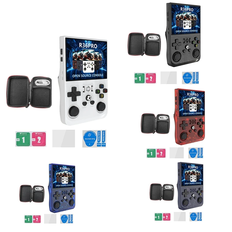 

B04B-R36PRO Портативная игровая консоль в стиле ретро, 64 ГБ, 3,5-дюймовый HD-экран, портативный карманный видеоплеер, поддерживает 30+ эмуляторов