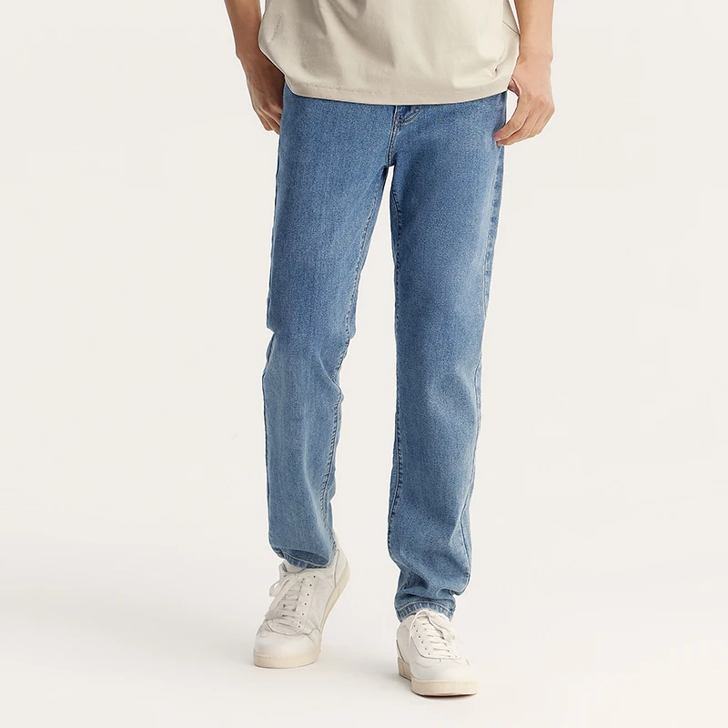 Semir Jeans Voor Heren Nieuw In 2024 Zomer Slim Fit Enkellange Broek Forenzenstijl